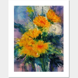 Loose Floral Watercolor #10 Posters and Art